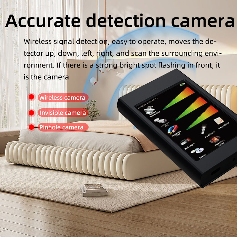 Infrared Detection Night Vision Camera Signal Detector with Electromagnetic Wave Recording Mode GPS Signal Detector