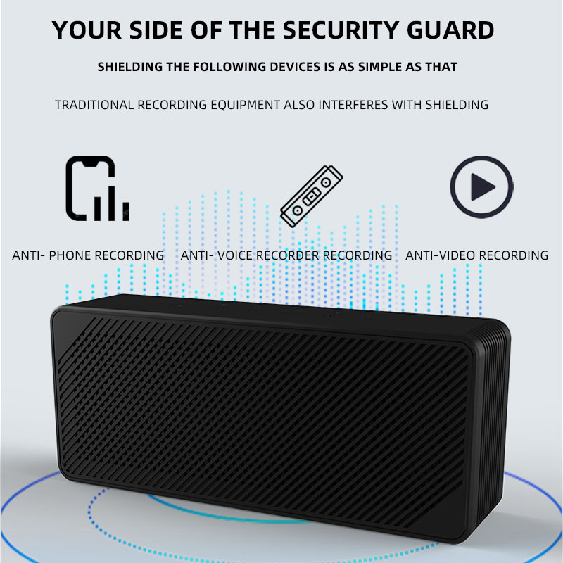 Desktop Anti-Bugging Jammer Jamming Range 0-30 Meters Jamming Ios System Conference Room Recording Jammer for Confidential Talks