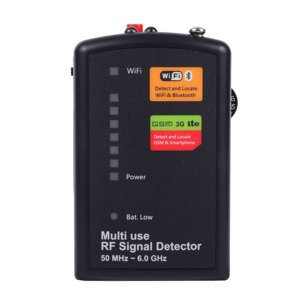 Professional 50MHz-6.0GHz Signal Detector & Portable GSM Tracker Wireless Spy Camera Detector