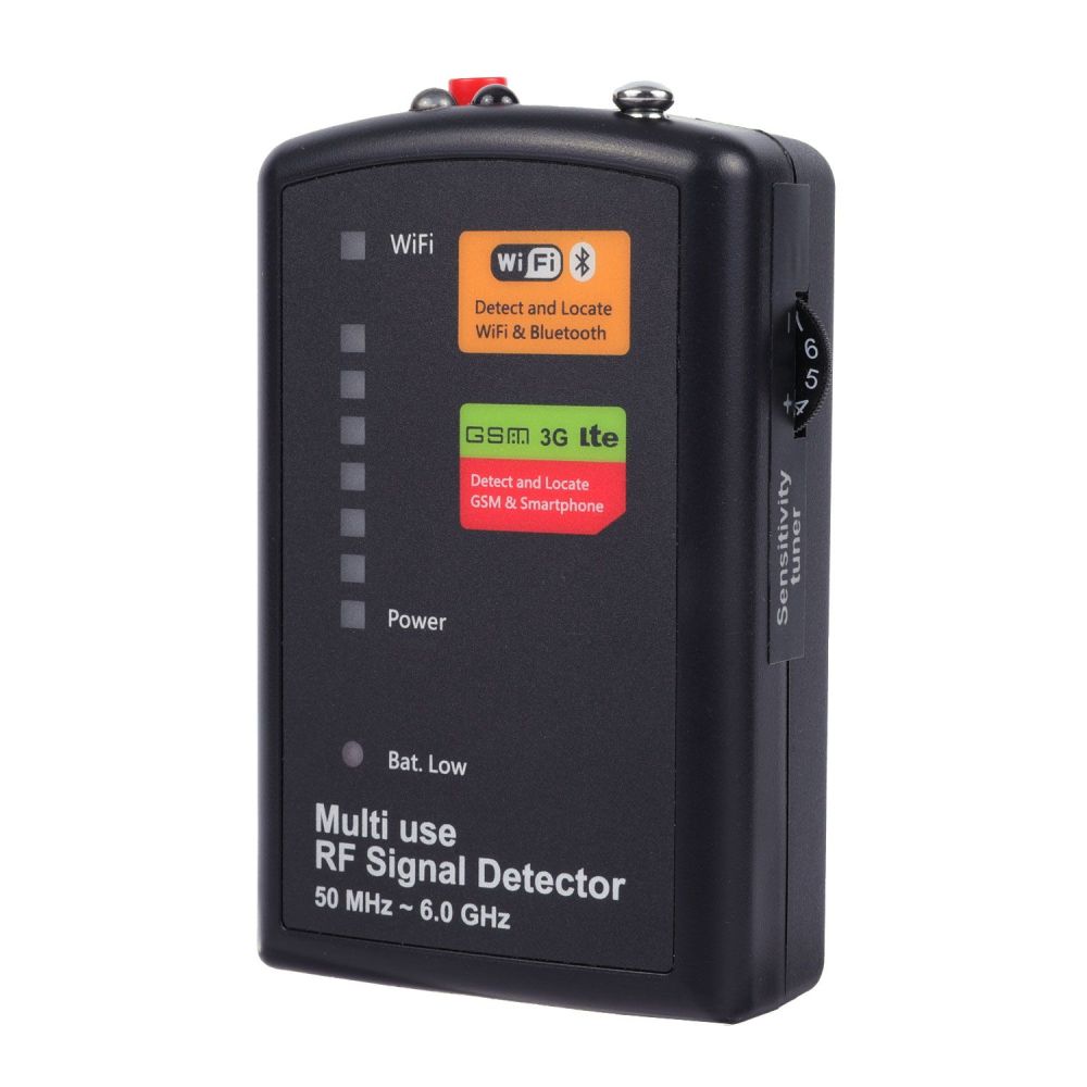 Professional 50MHz-6.0GHz Signal Detector & Portable GSM Tracker Wireless Spy Camera Detector