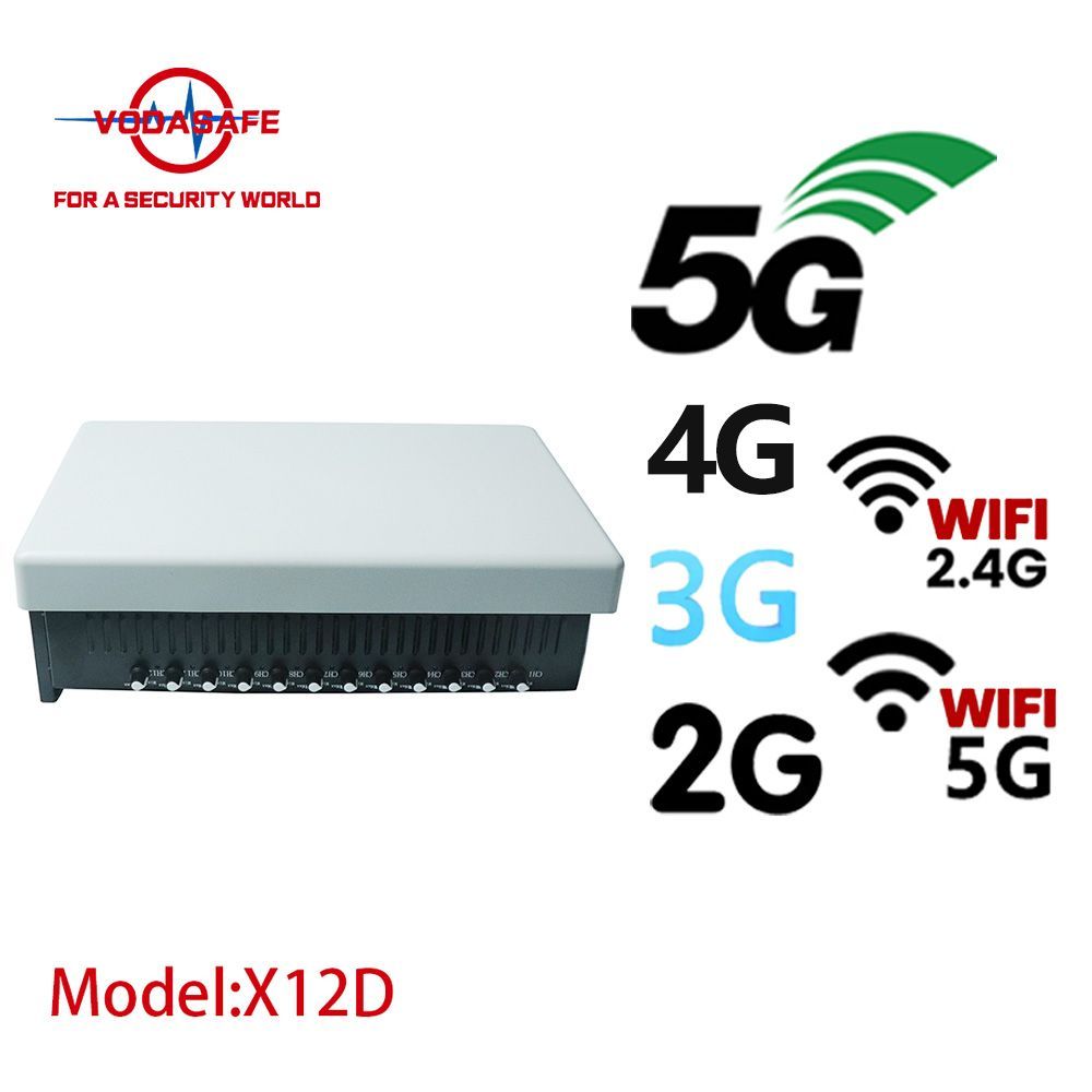 8-50m Range High Power Sz Vodasafe 5g Signal Jammer 12 Channel Wireless Blocker