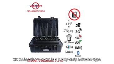 SZ Vodasafe VS-PJ18 High-Power Suitcase Portable Multi-Band Signal Jammer