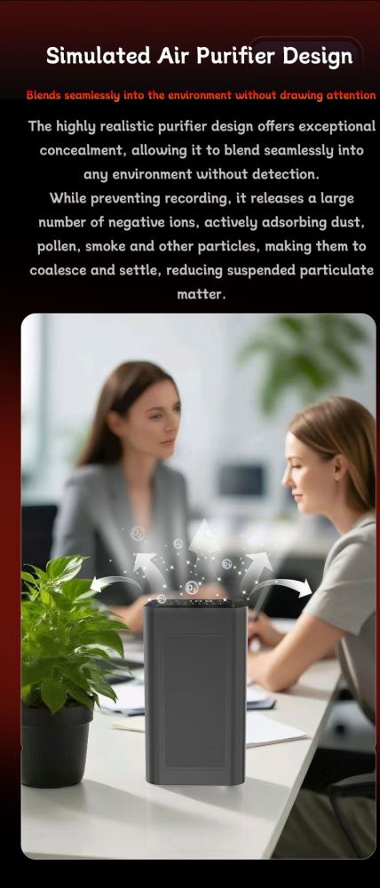 360 Degree All Round Recording Blocker Negative Ion Efficient Air Purifying Audio Shield