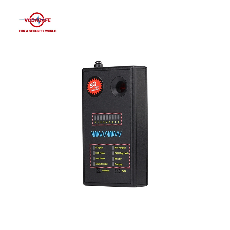 Sensitivity Adjustment Anti Spy Device Professional Detection of 5g/4G/WiFi Wireless Camera Detector