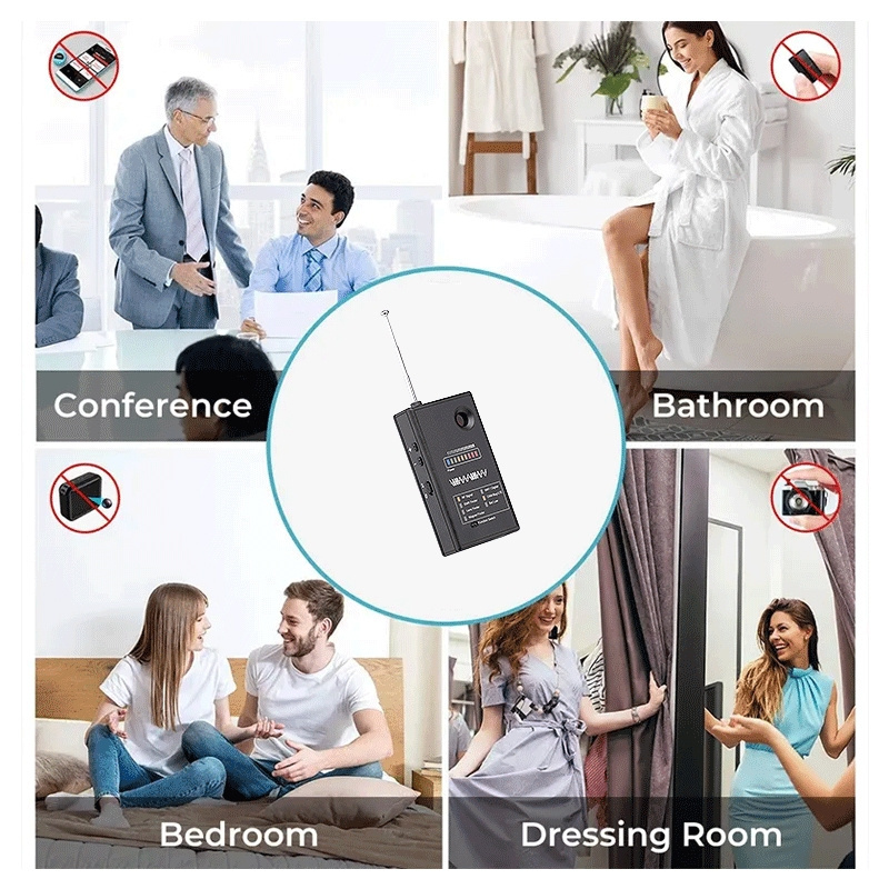 Multi-Functional Hidden Camera Detector Detects 3G / 4G / WiFi Hidden Cameras Anti Spy RF Detector