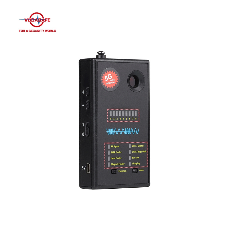 Sensitivity Adjustment Anti Spy Device Professional Detection of 5g/4G/WiFi Wireless Camera Detector