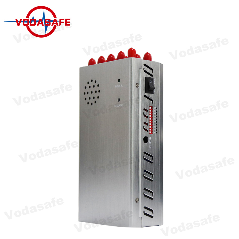 Multi Functional 10-Band Handheld Signal Frequency Jammer Jams 5g/4G/3G/2g/Lojack/ WiFi/ Bluetooth 8000mAh Battery Portable GPS Signal Jammer P10-5G