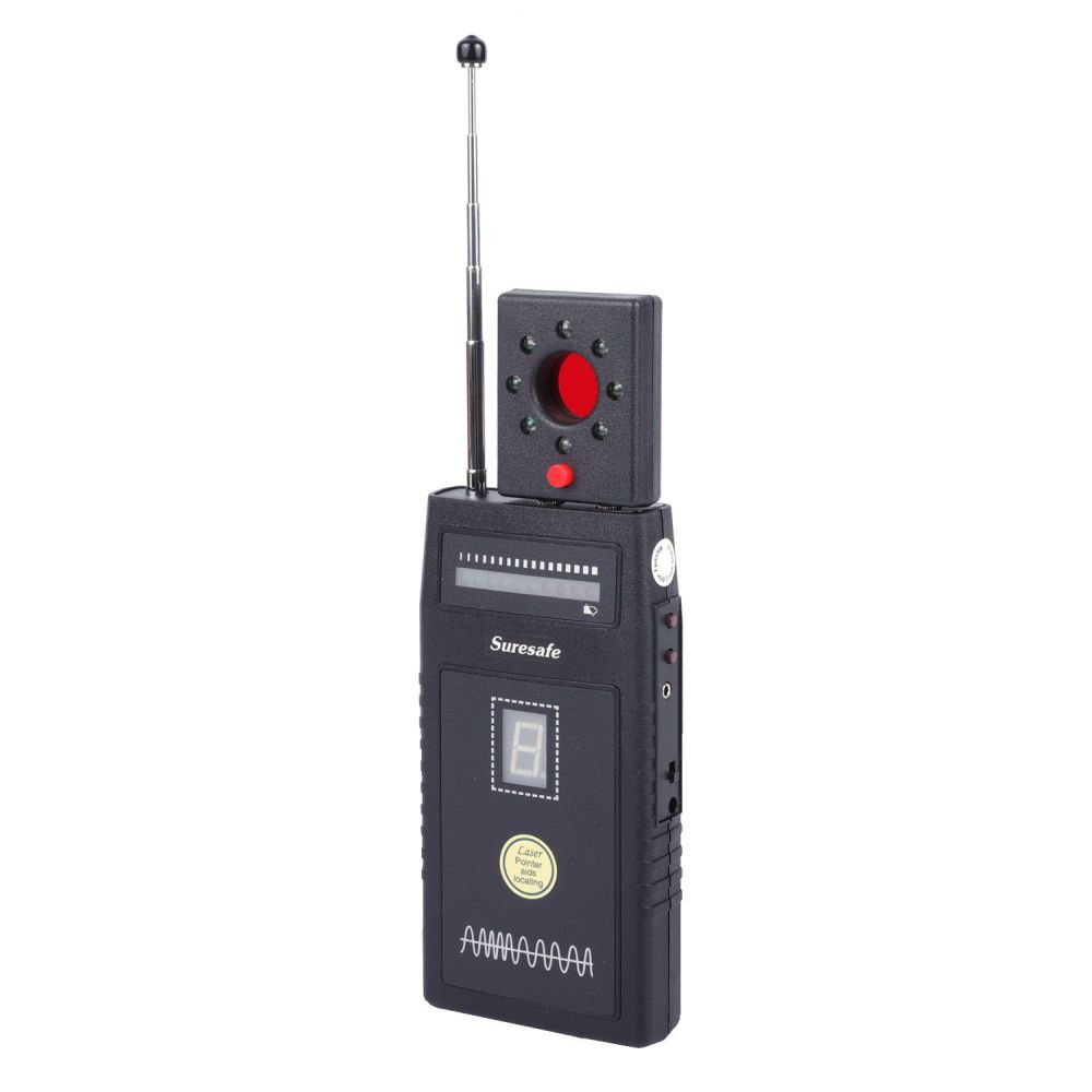 Laser-Assisted Wireless Bug Detector with Wide Frequency Range for GSM Wireless Bug and Spy Camera