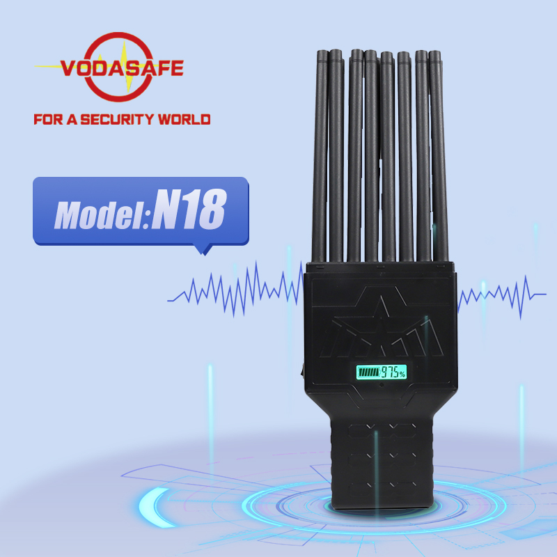 Sz Vodasafe Car-Chargeable Portable Signal Jammer Targeting 5G 3500 & Wi-Fi 2.4G 18-Band Handheld WiFi Blocker N18