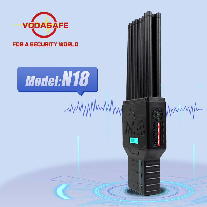 Sz Vodasafe Car-Chargeable Portable Signal Jammer Targeting 5G 3500 & Wi-Fi 2.4G 18-Band Handheld WiFi Blocker N18