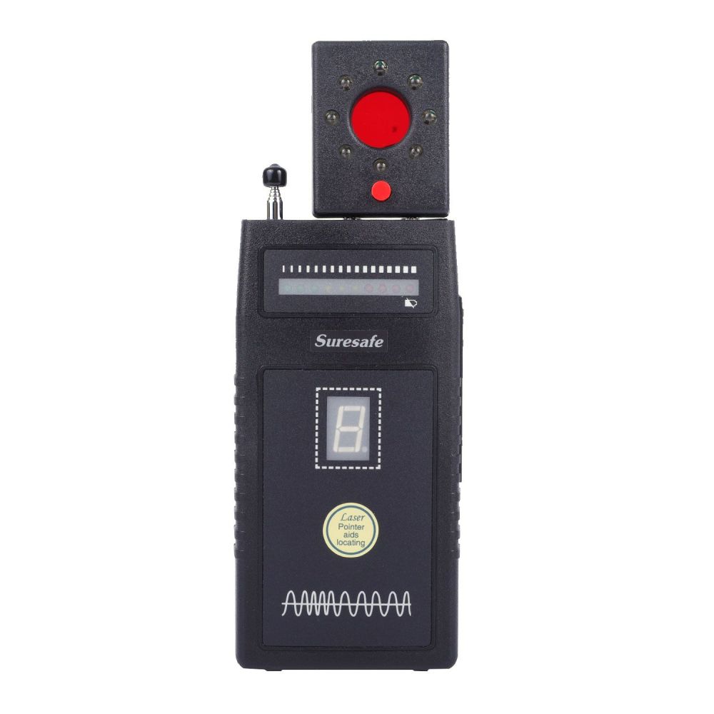 Vs-8nlp Advanced RF Detector 50MHz-6GHz Digital Sensitivity Display, 3MW Laser Locator & Lens Finder for Eavesdropping Device Sweep