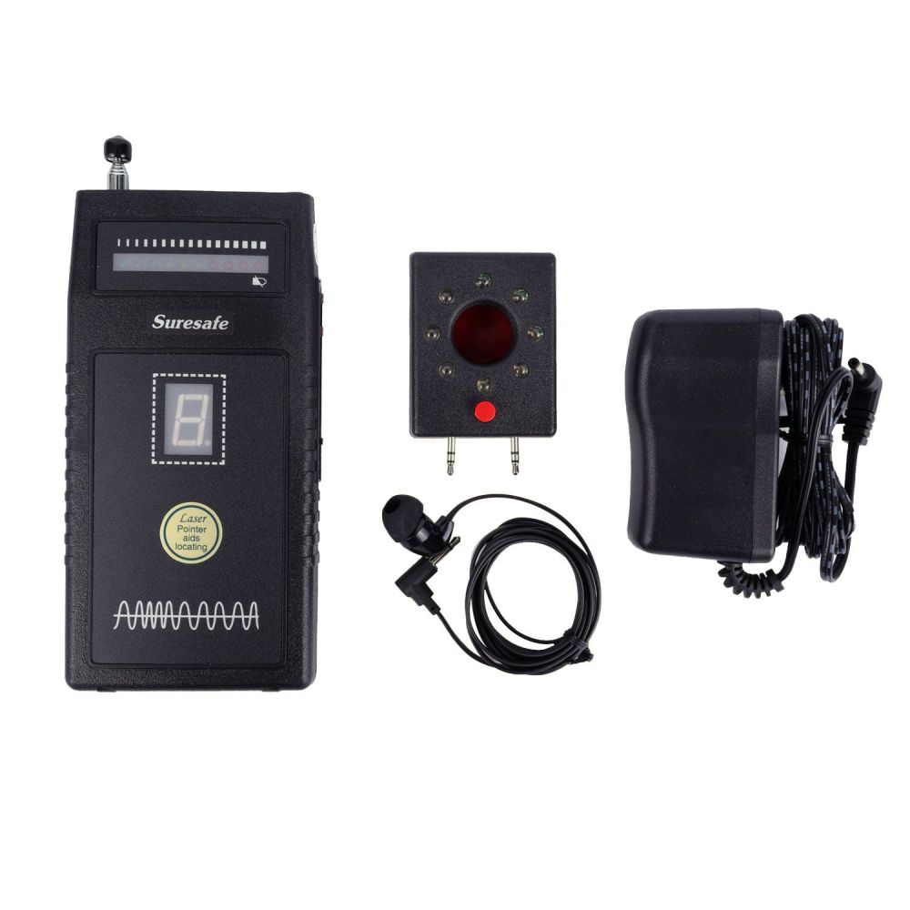 Vs-8nlp Advanced RF Detector 50MHz-6GHz Digital Sensitivity Display, 3MW Laser Locator & Lens Finder for Eavesdropping Device Sweep