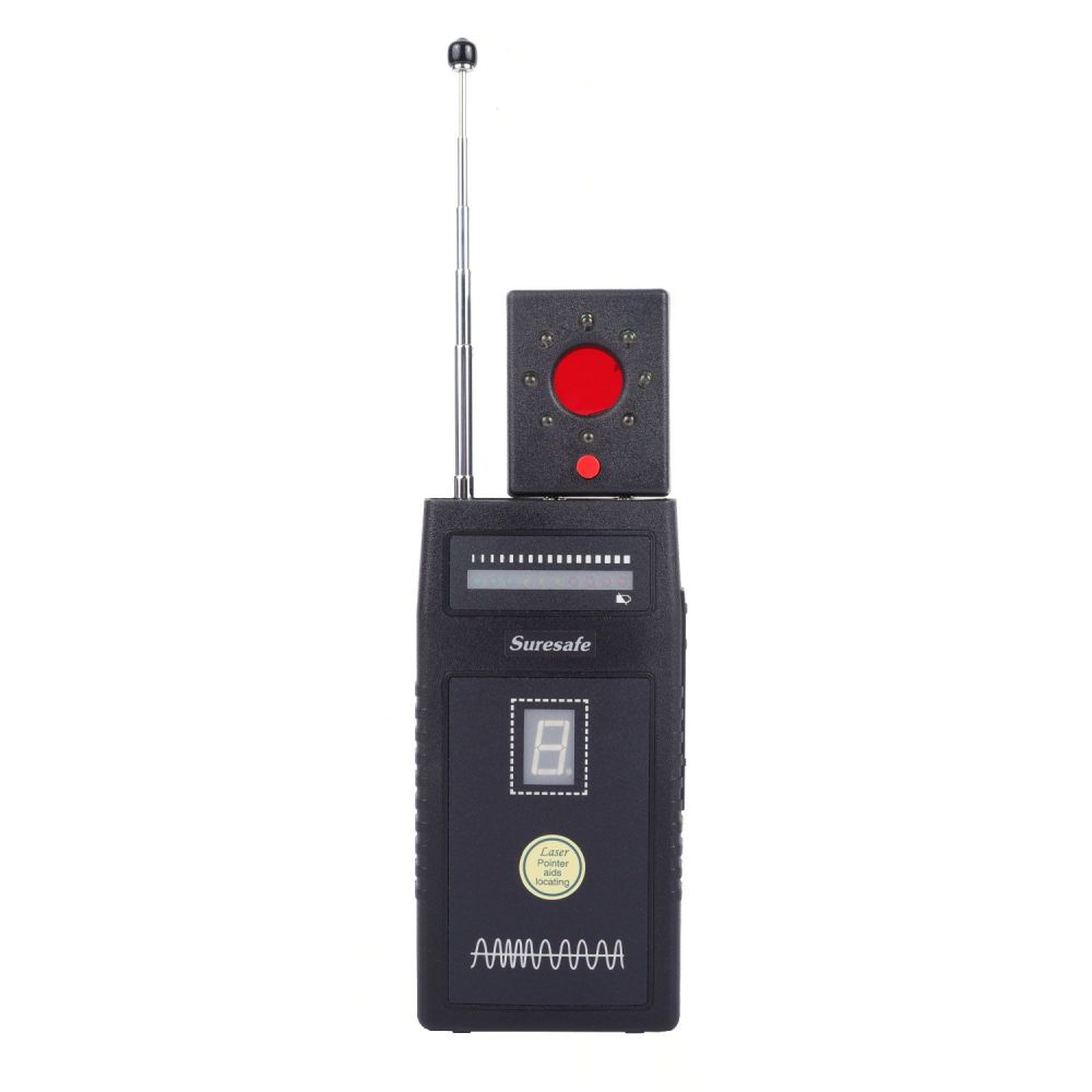 Vs-8nlp Advanced RF Detector 50MHz-6GHz Digital Sensitivity Display, 3MW Laser Locator & Lens Finder for Eavesdropping Device Sweep