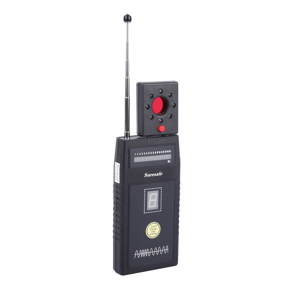 Vs-8nlp Advanced RF Detector 50MHz-6GHz Digital Sensitivity Display, 3MW Laser Locator & Lens Finder for Eavesdropping Device Sweep