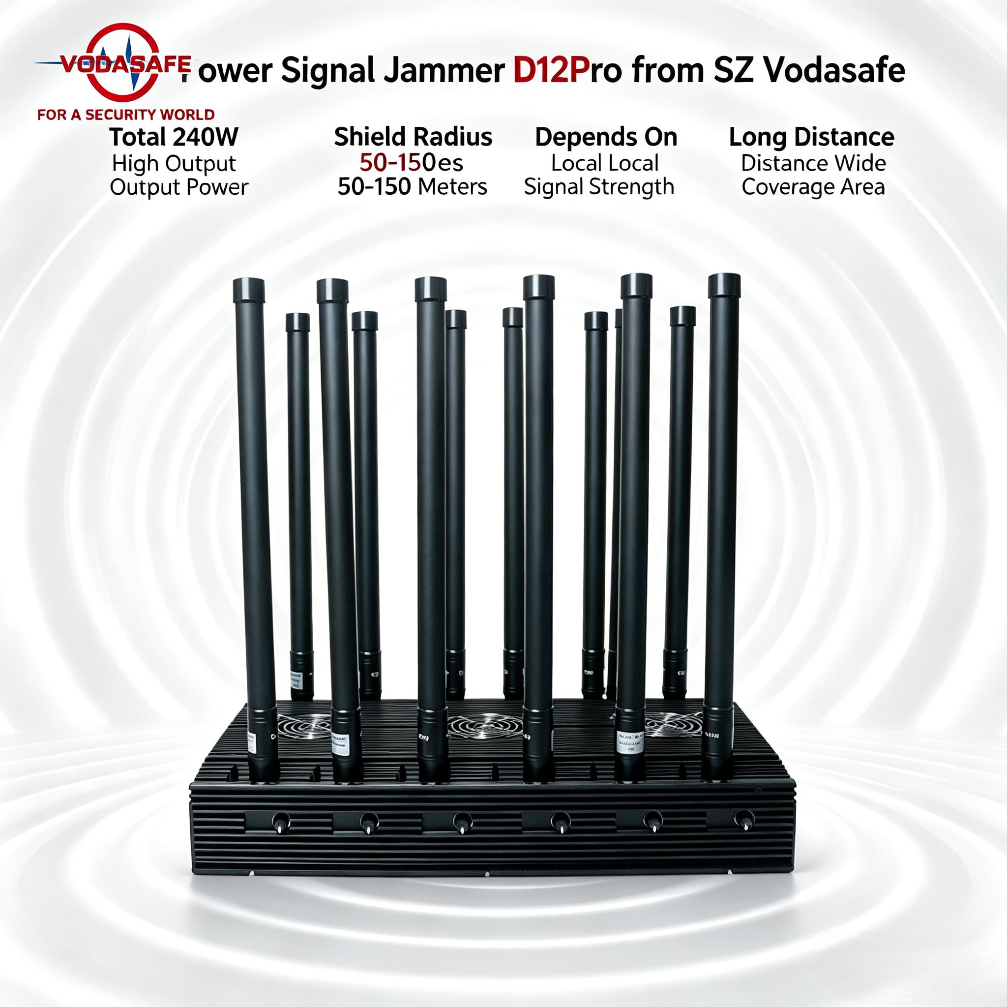 High Power WiFi Blocker D12Pro from vodasafe