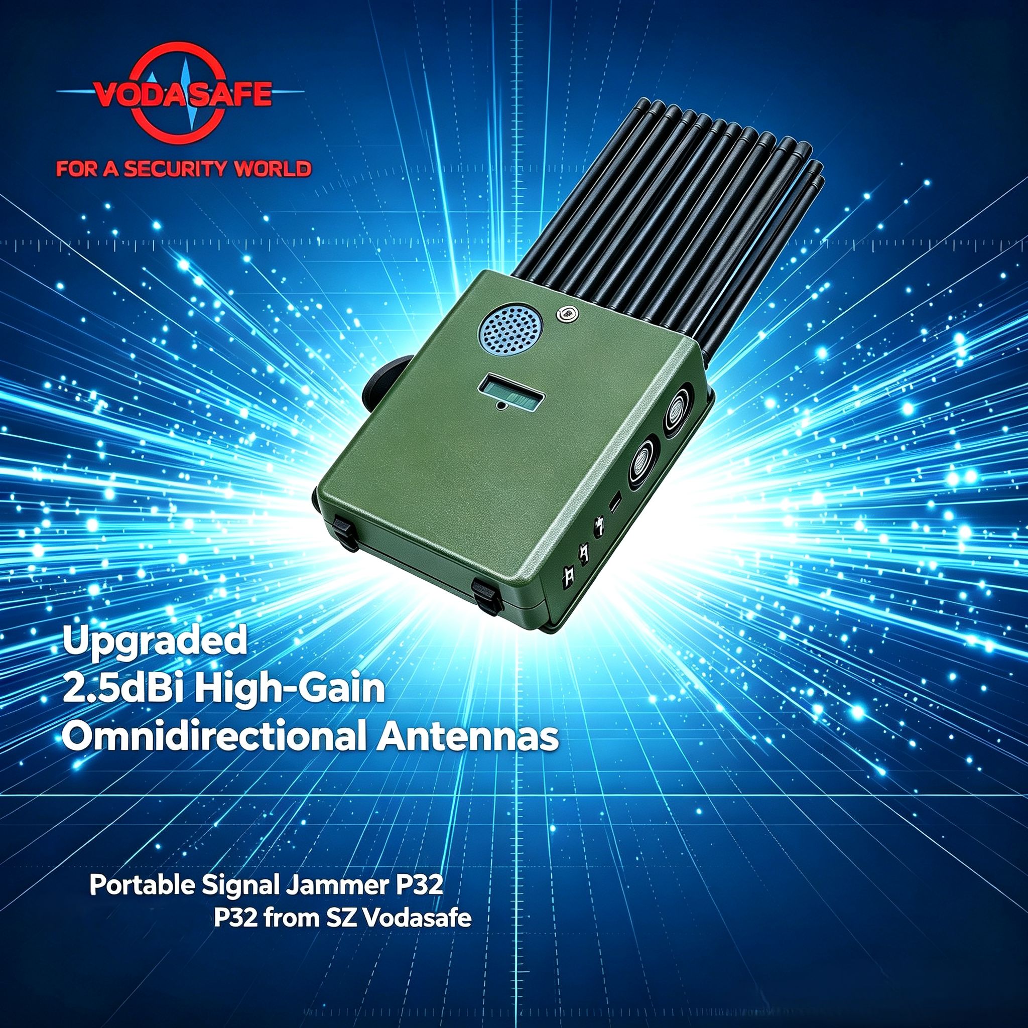 Handheld Full Band Signal Blocker P32 from vodasafe