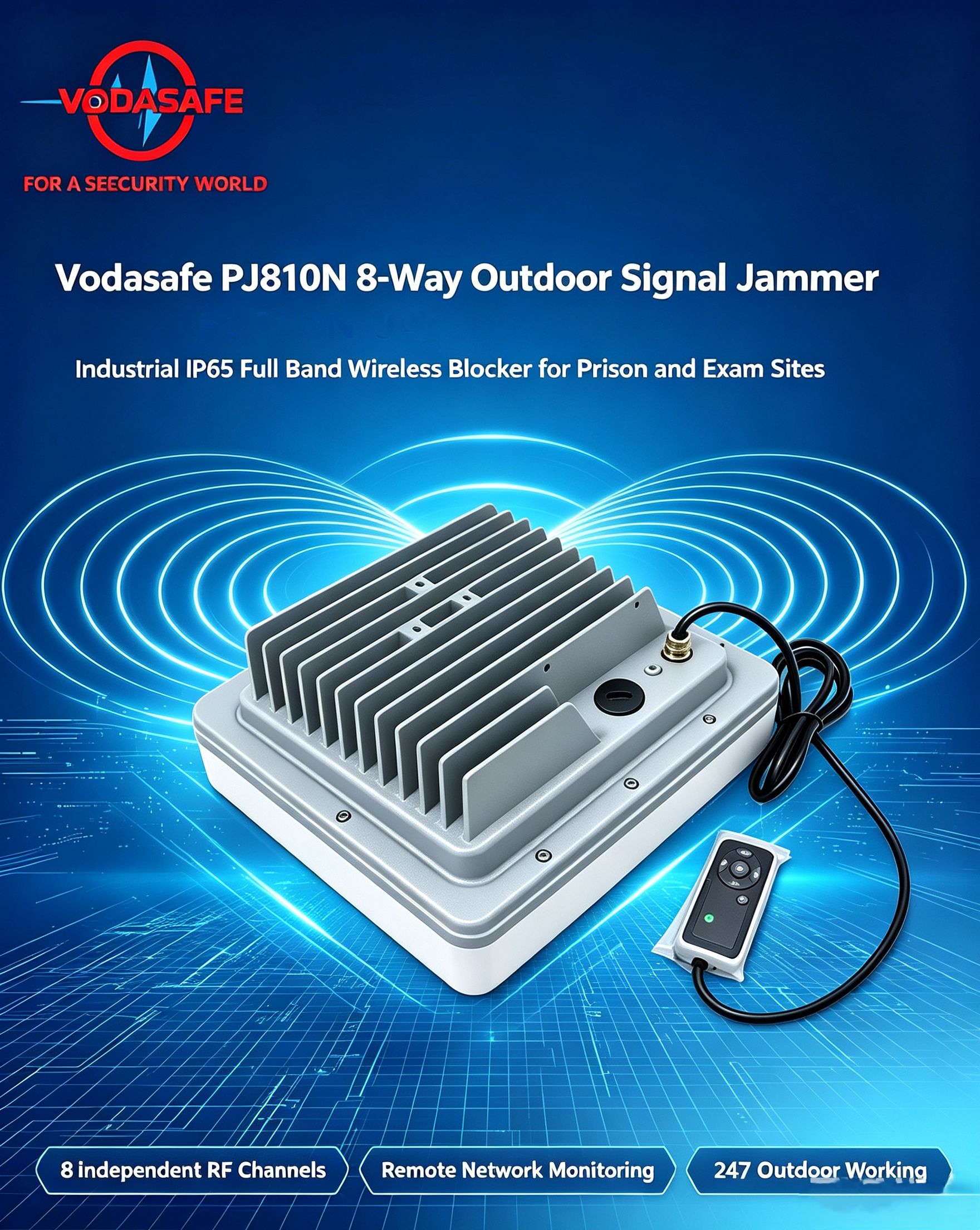 High Power Prison Use Wireless Signal Blocker P810N from vodasafe