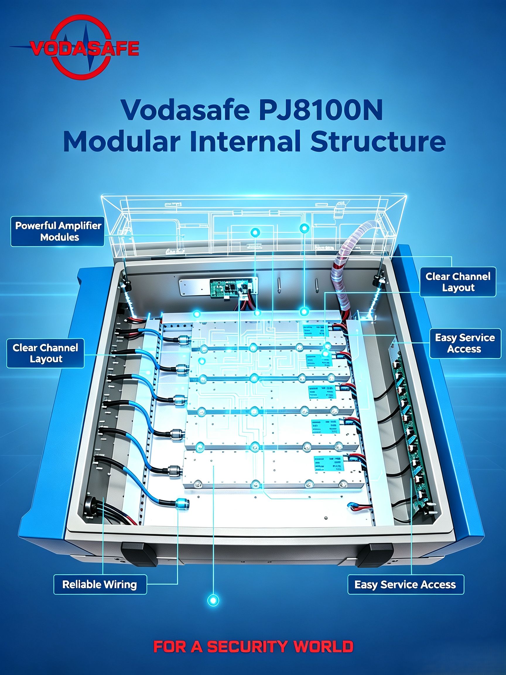 IP Waterproof Prison Signal Jammer from vodasafe