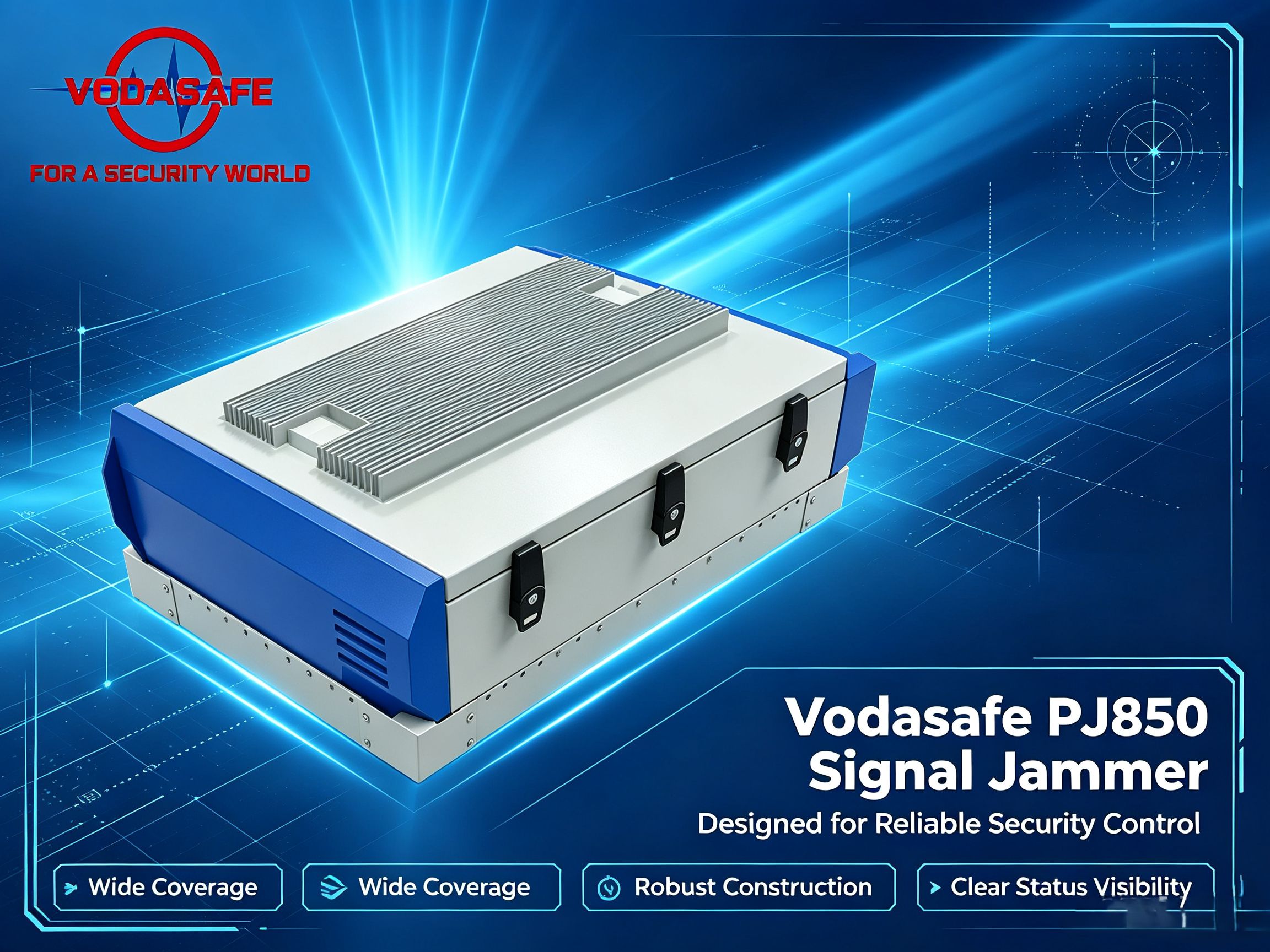 8-channel high power signal jammer from vodasafe