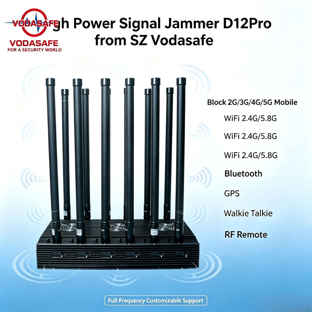 SZ Vodasafe VS-D12Pro High Power Stationary 12-Band Signal Jammer