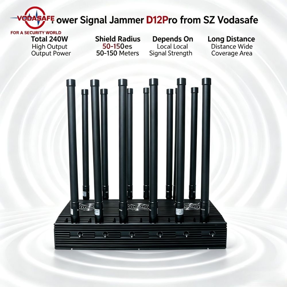 SZ Vodasafe VS-D12Pro High Power Stationary 12-Band Signal Jammer