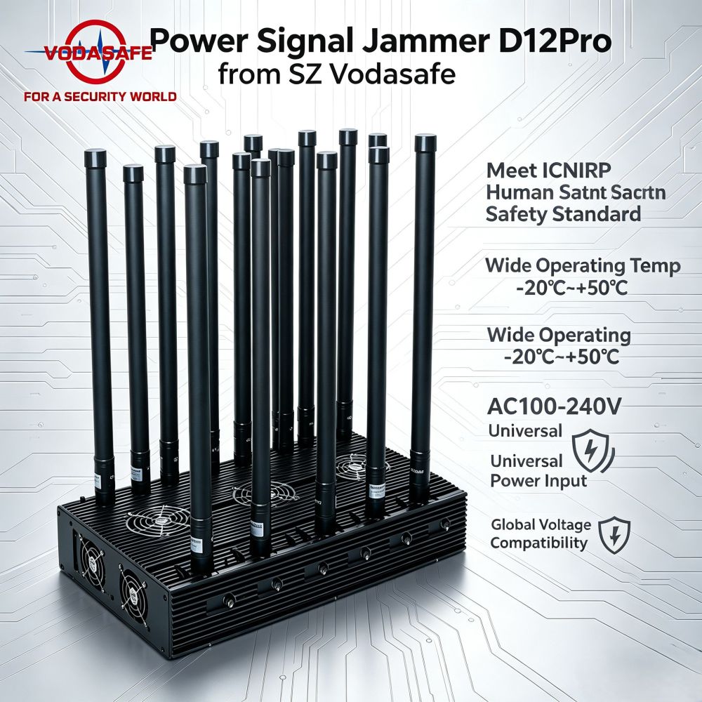 SZ Vodasafe VS-D12Pro High Power Stationary 12-Band Signal Jammer