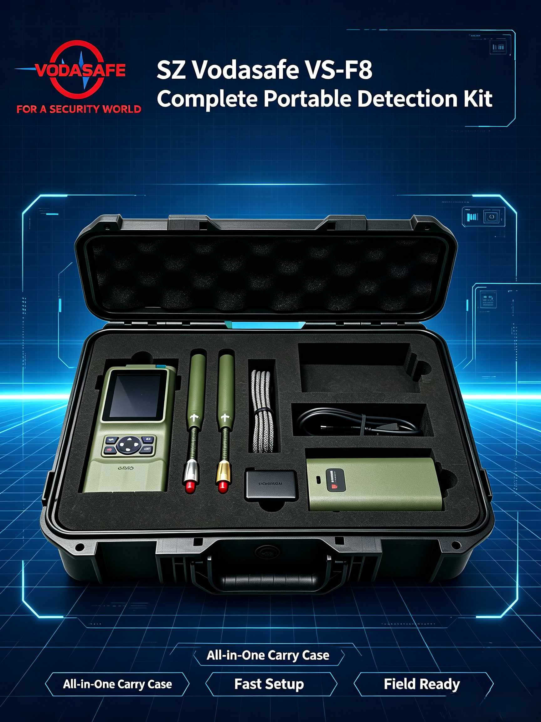 Portable Drone Detector f8 uav drone detection from vodasafe