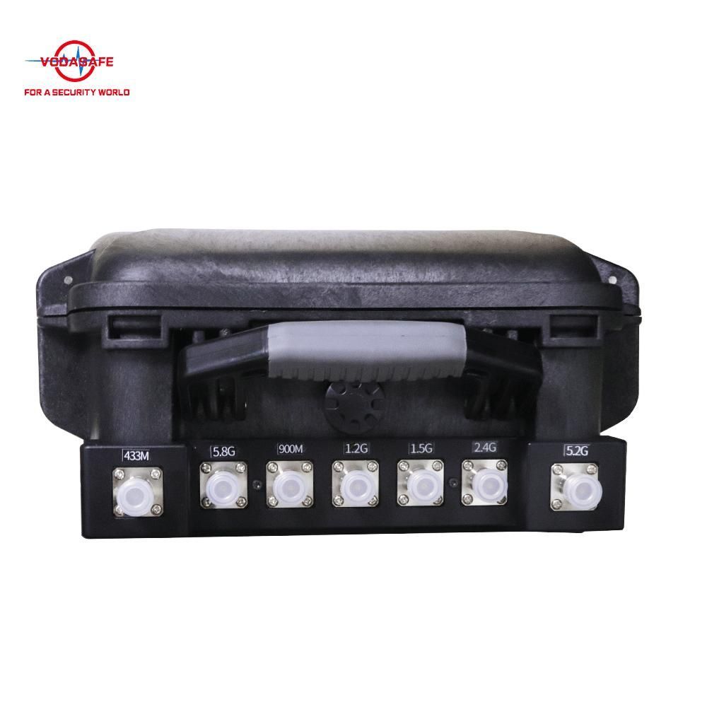 Built-in Rechargeable Battery Manpack Signal Jammer High Performance 7 Band Sz Vodasafe Backpack Mounted Drone Signal Jammer