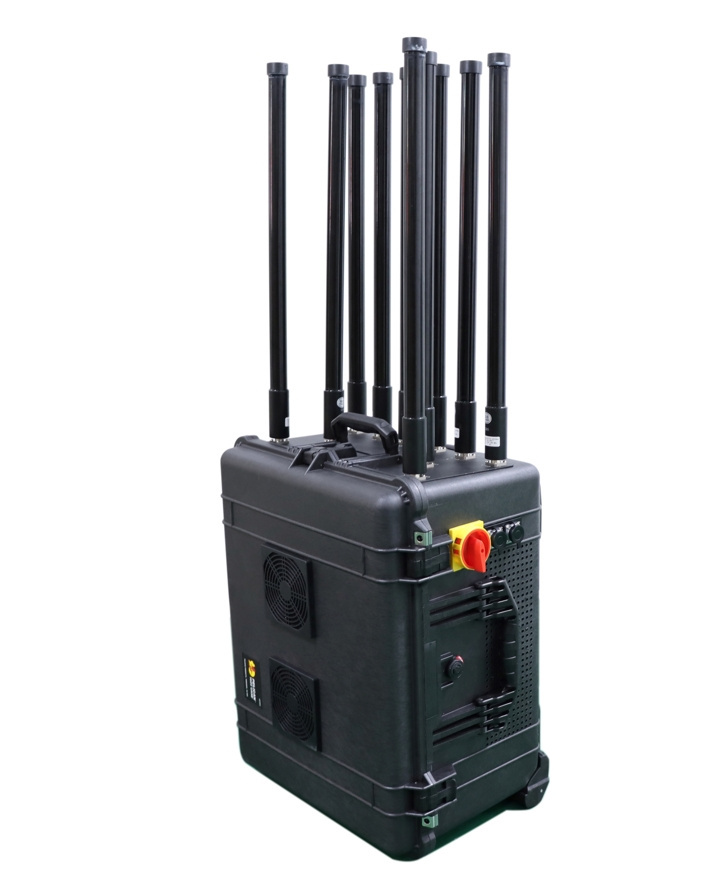 High Power 8-10 Band Sz Vodasafe Signal Jammer Pelican Case Portable Outdoor Use Bomb Signal Jammer