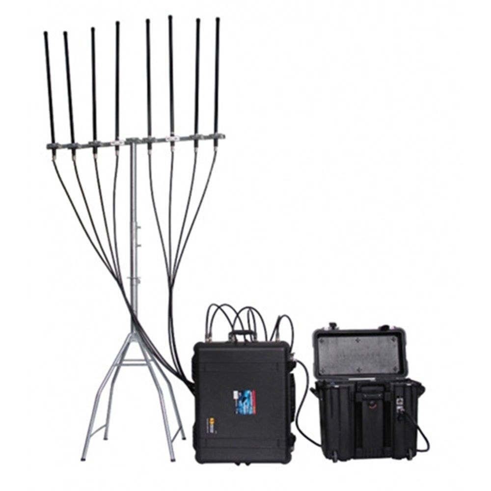 High Power 8-10 Band Sz Vodasafe Signal Jammer Pelican Case Portable Outdoor Use Bomb Signal Jammer