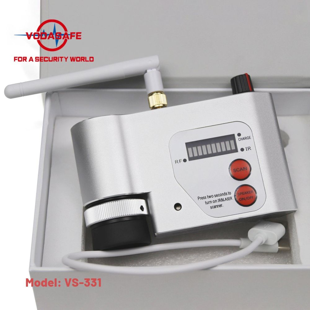 Vodasafe Vs-331 Smart Bug Detector with Triple-Mode Infrared and RF Scanning Hidden Camera Detector