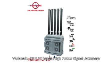 10Bands High Power Signal Jammers for Outdoor IP54 Waterproof Project, output powe