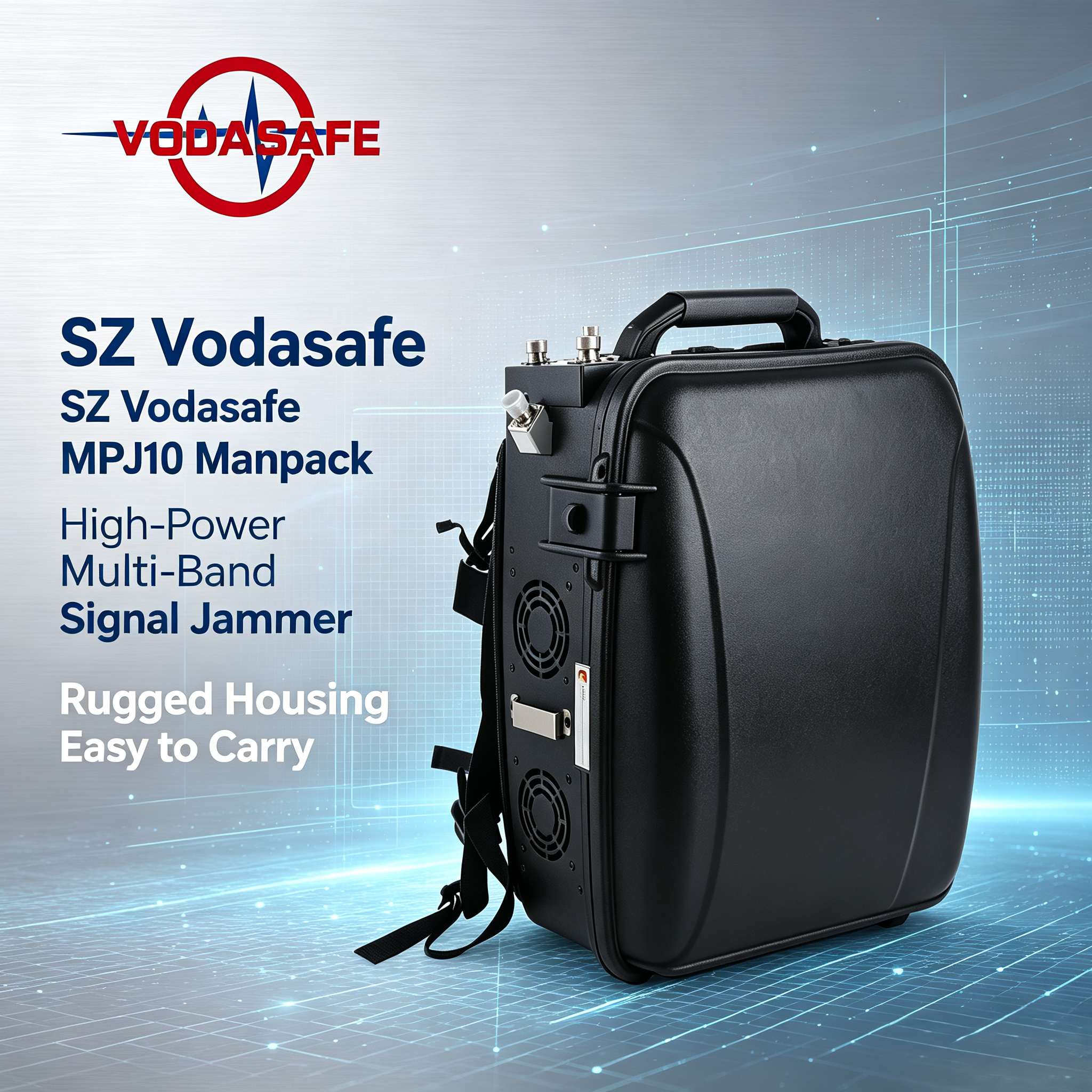 High Power Manpack Signal Jammer MPJ10 from vodasafe