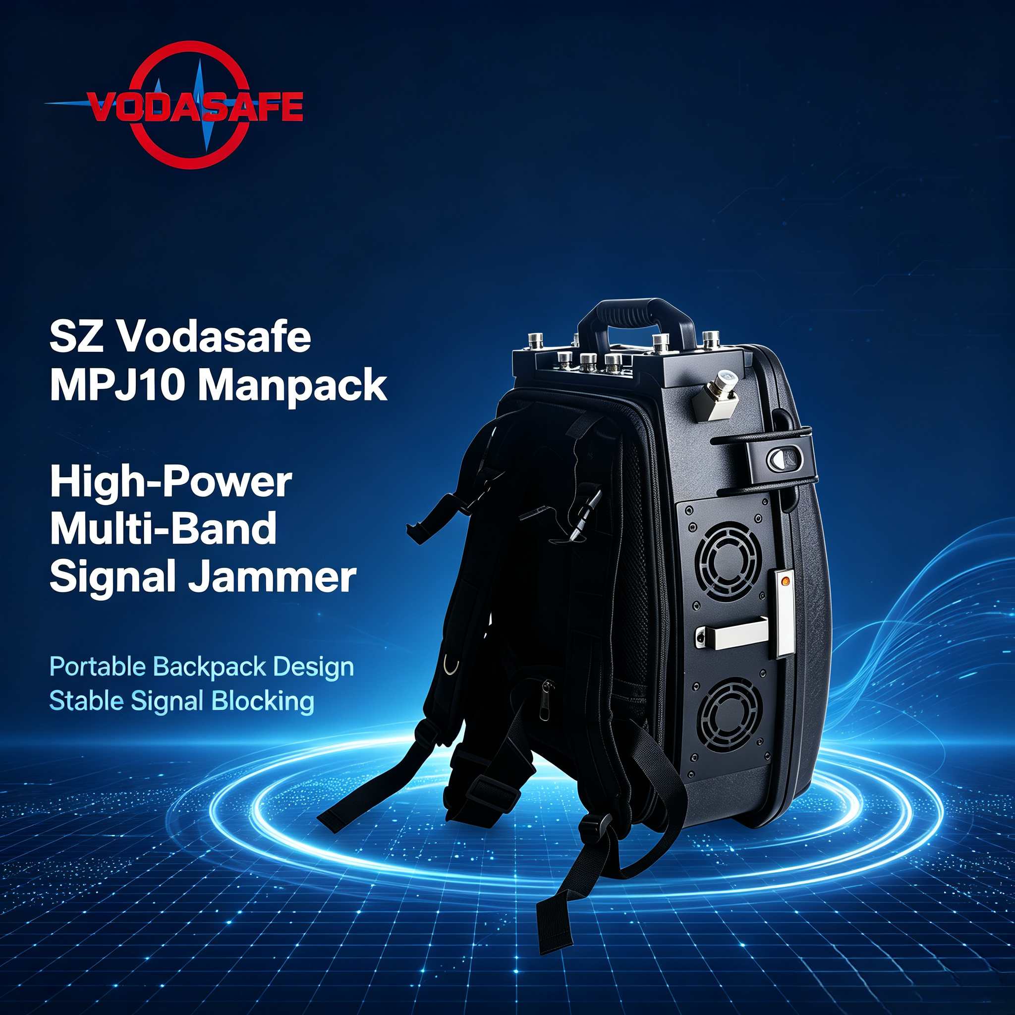 Manpack Multi-Band Jammer MPJ10 from vodasafe 