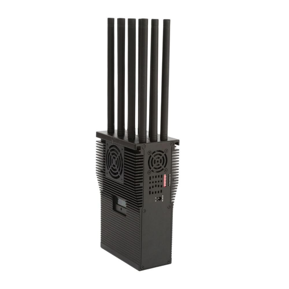2-5W Each Band Powerful 12 Antennas Portable Signal Jammer Jamming 2G 3G 4G 5G Wi-Fi GPS UHF VHF 60m Jamming Radius Handheld Signal Jammer J12pro form SZ Vodasafe
