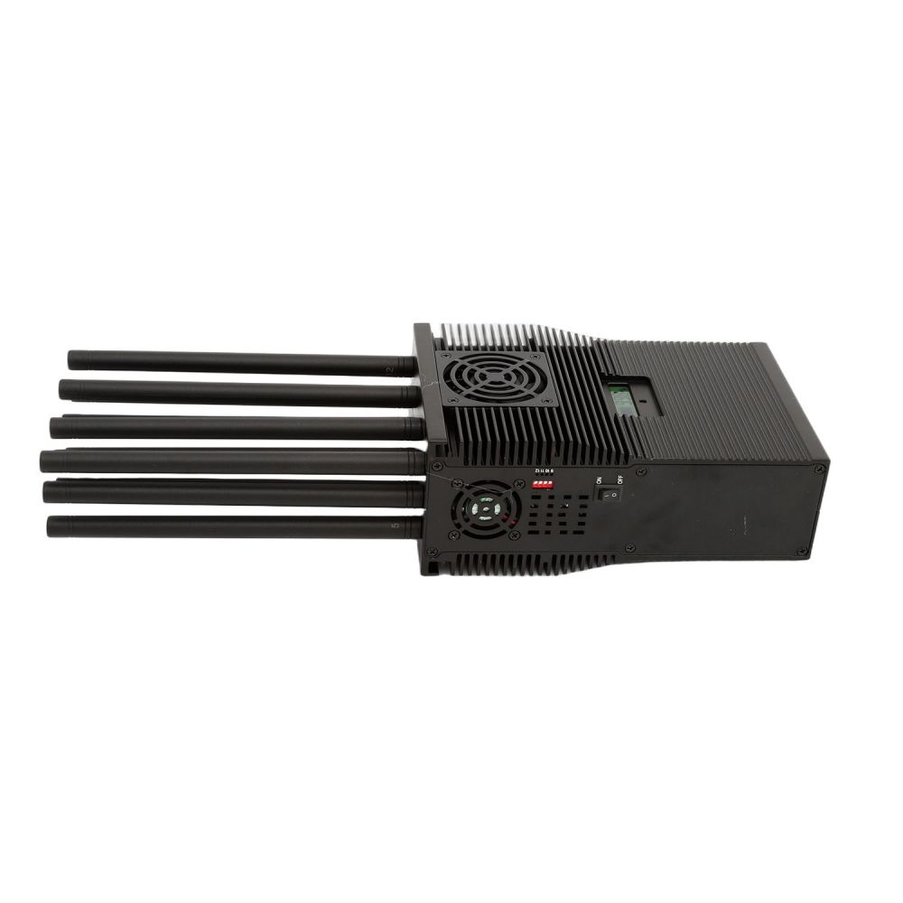 2-5W Each Band Powerful 12 Antennas Portable Signal Jammer Jamming 2G 3G 4G 5G Wi-Fi GPS UHF VHF 60m Jamming Radius Handheld Signal Jammer J12pro form SZ Vodasafe