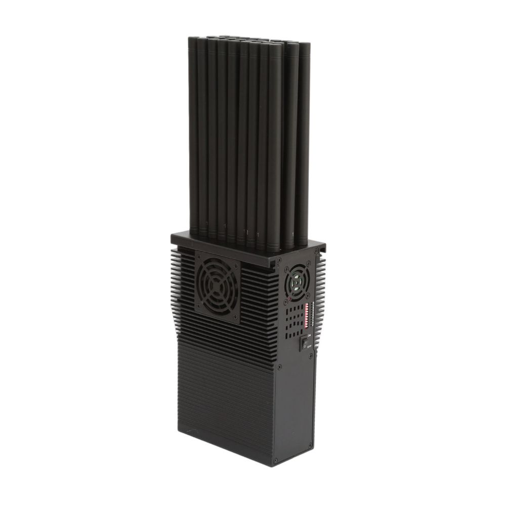 2-5W Each Band Powerful 12 Antennas Portable Signal Jammer Jamming 2G 3G 4G 5G Wi-Fi GPS UHF VHF 60m Jamming Radius Handheld Signal Jammer J12pro form SZ Vodasafe