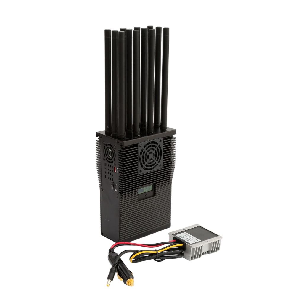 2-5W Each Band Powerful 12 Antennas Portable Signal Jammer Jamming 2G 3G 4G 5G Wi-Fi GPS UHF VHF 60m Jamming Radius Handheld Signal Jammer J12pro form SZ Vodasafe