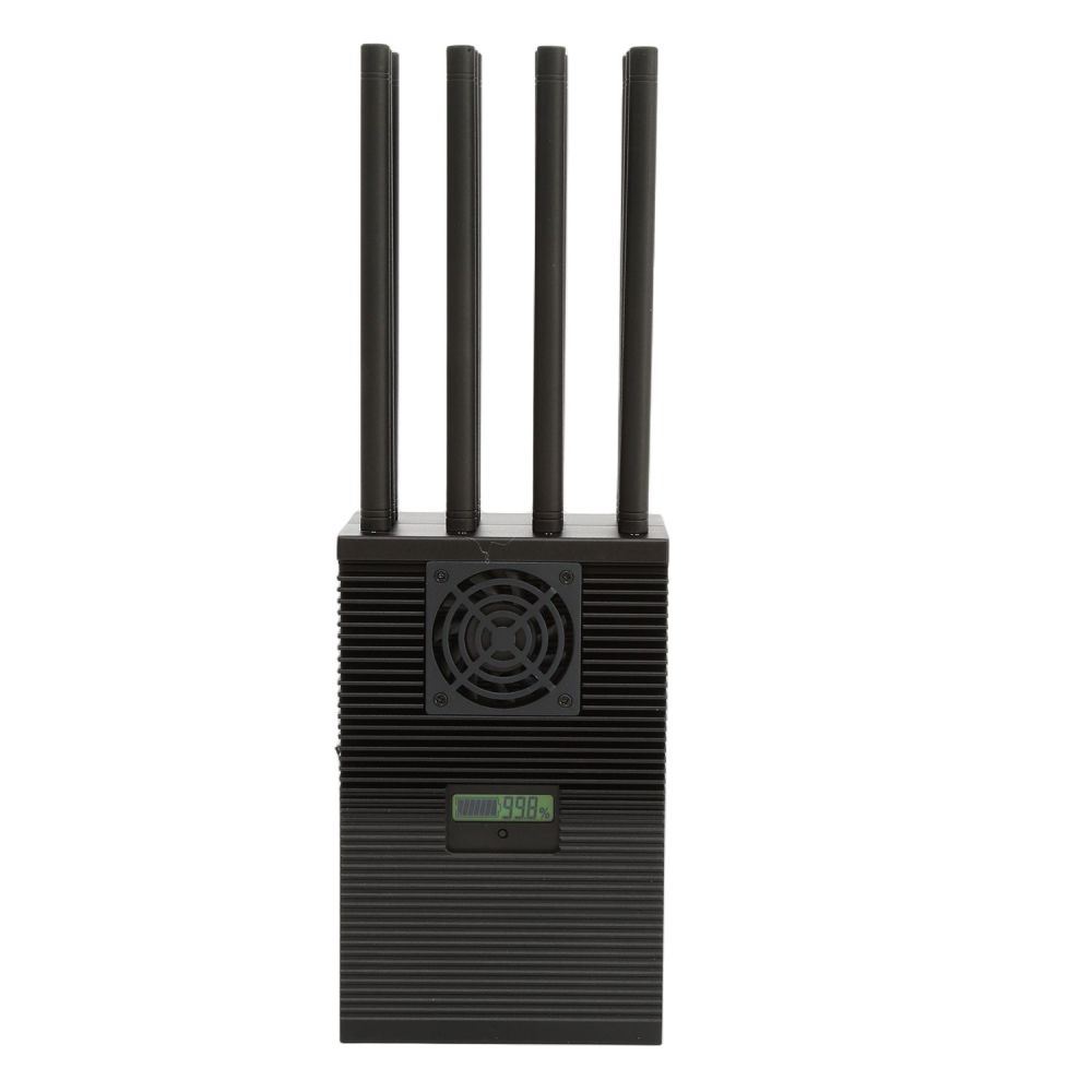 2-5W Each Band Powerful 12 Antennas Portable Signal Jammer Jamming 2G 3G 4G 5G Wi-Fi GPS UHF VHF 60m Jamming Radius Handheld Signal Jammer J12pro form SZ Vodasafe