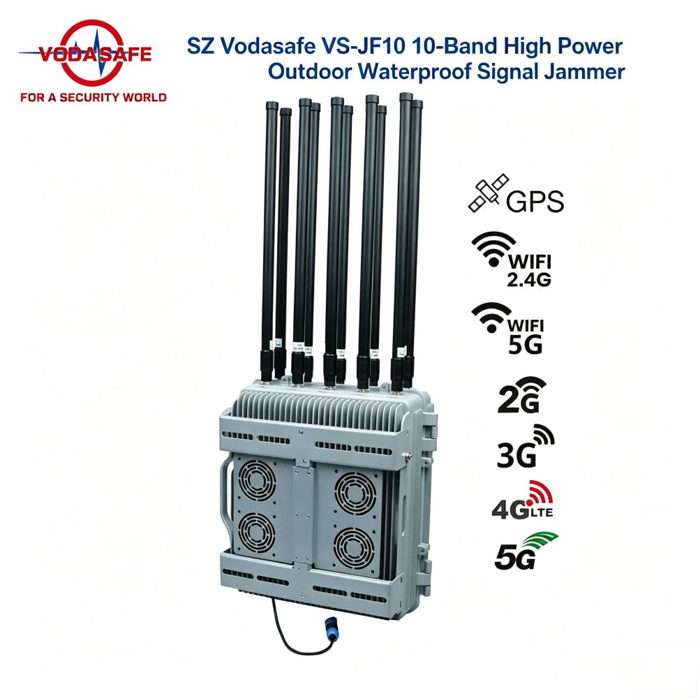 SZ Vodasafe VS-JF10 10-Band High Power Outdoor Waterproof Signal Jammer