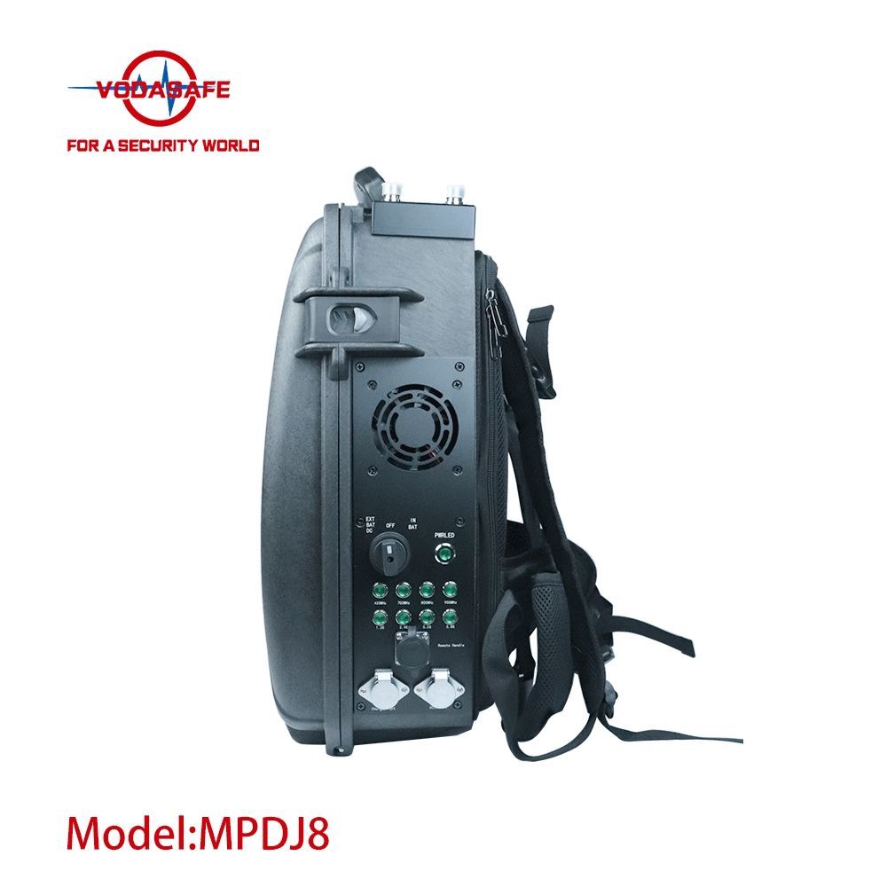 Portable MPDJ8 Drone Signal Jammer Backpack 2000m Range 400W Power Portable Anti-Drone System
