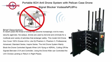 SZ Vodasafe DJPL6PRO High-Power Drone Jammer---Ultimate UAV Signal Shielding Solution