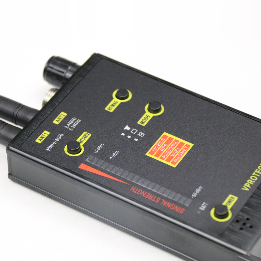 Professional Receive Frequency 50MHz-5.4GHz GPS Signal Detector with Wide-Band Antenna Anti-Spy Camera Finder