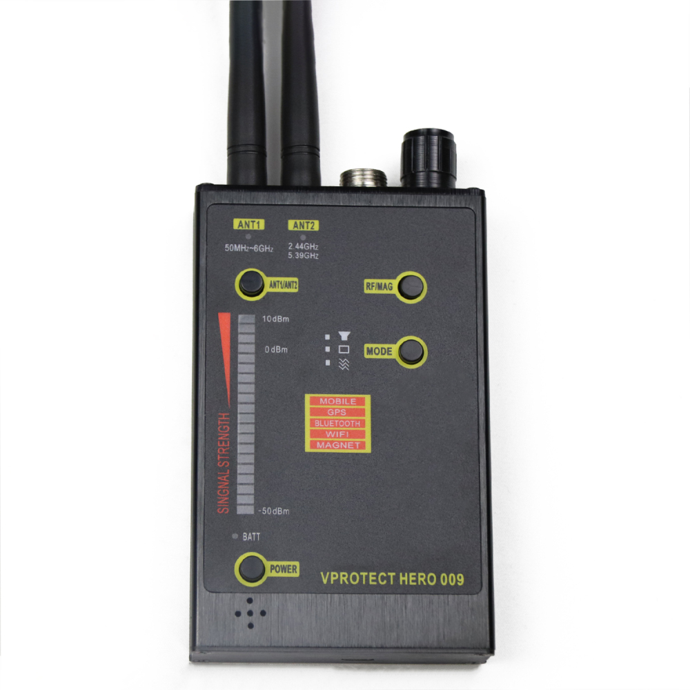 Professional Receive Frequency 50MHz-5.4GHz GPS Signal Detector with Wide-Band Antenna Anti-Spy Camera Finder