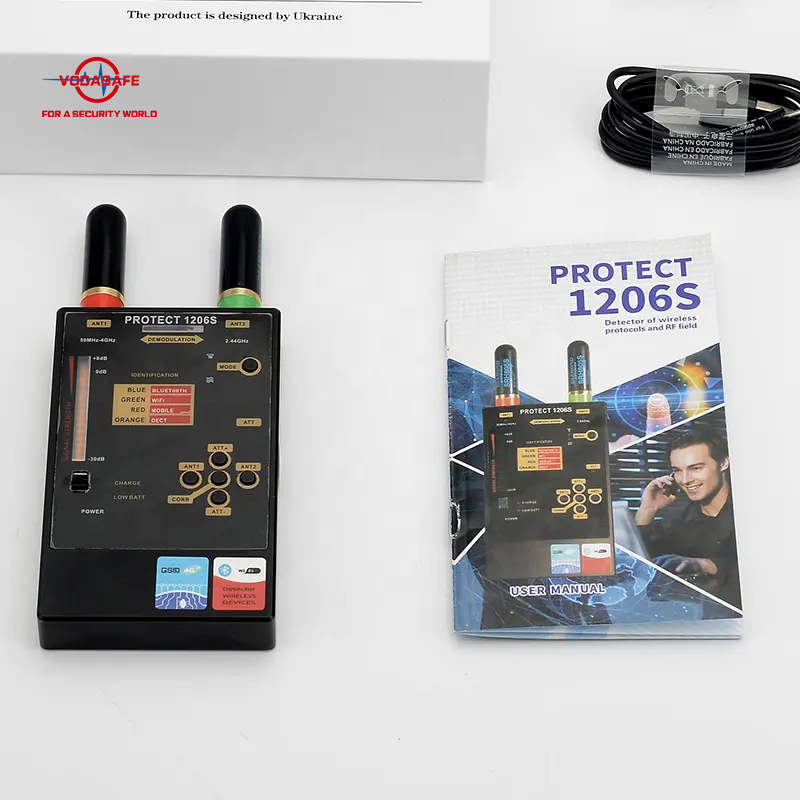 Professional Wide Band Signal Detector 50MHz-4000MHz Find GPS Trackers/Cell/Remote Control Signals RF Bug Detector