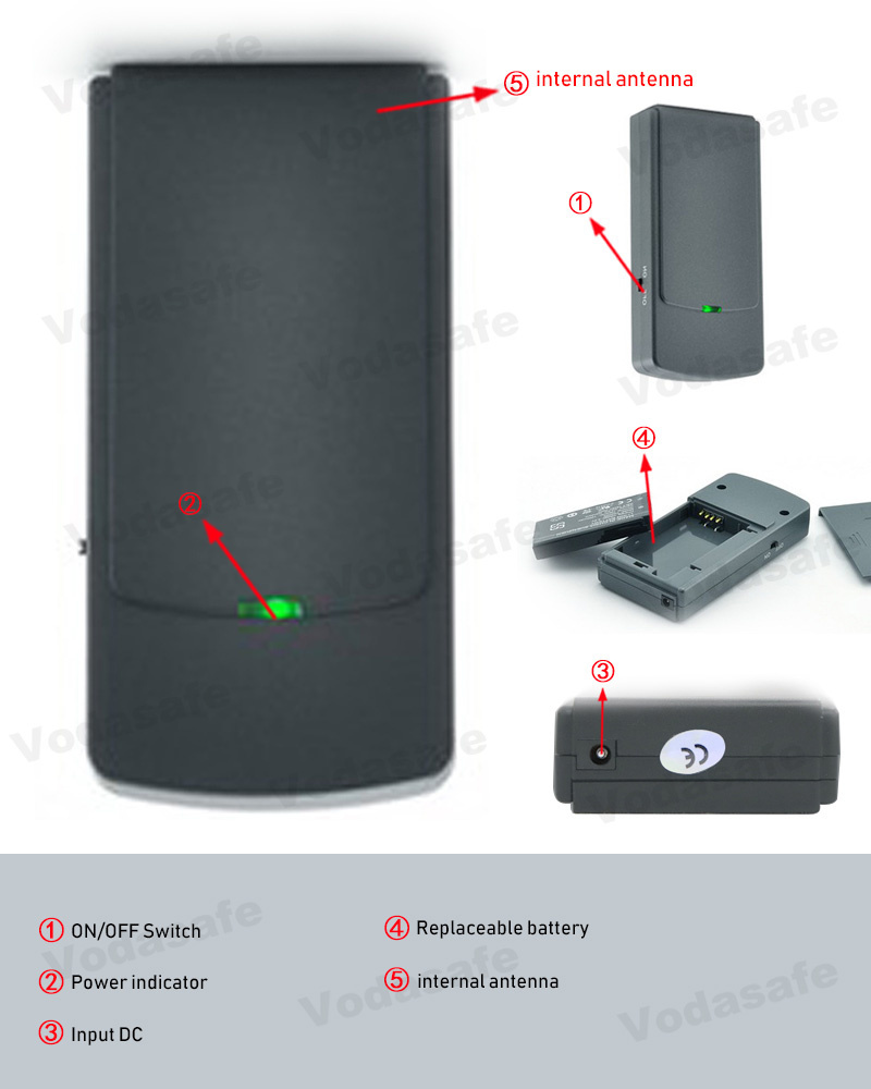 Wi-Fi/Bluetooth Signal Blocker with up to 10m Range for WiFi Signal Jamming