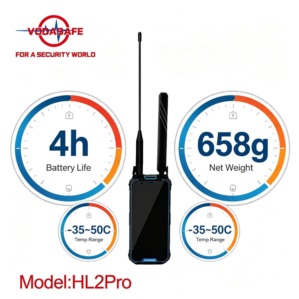 Vodasafe VS-HL2Pro Handheld Portable Drone Detector & Full-Spectrum 100MHz-6GHz Drone Detection System