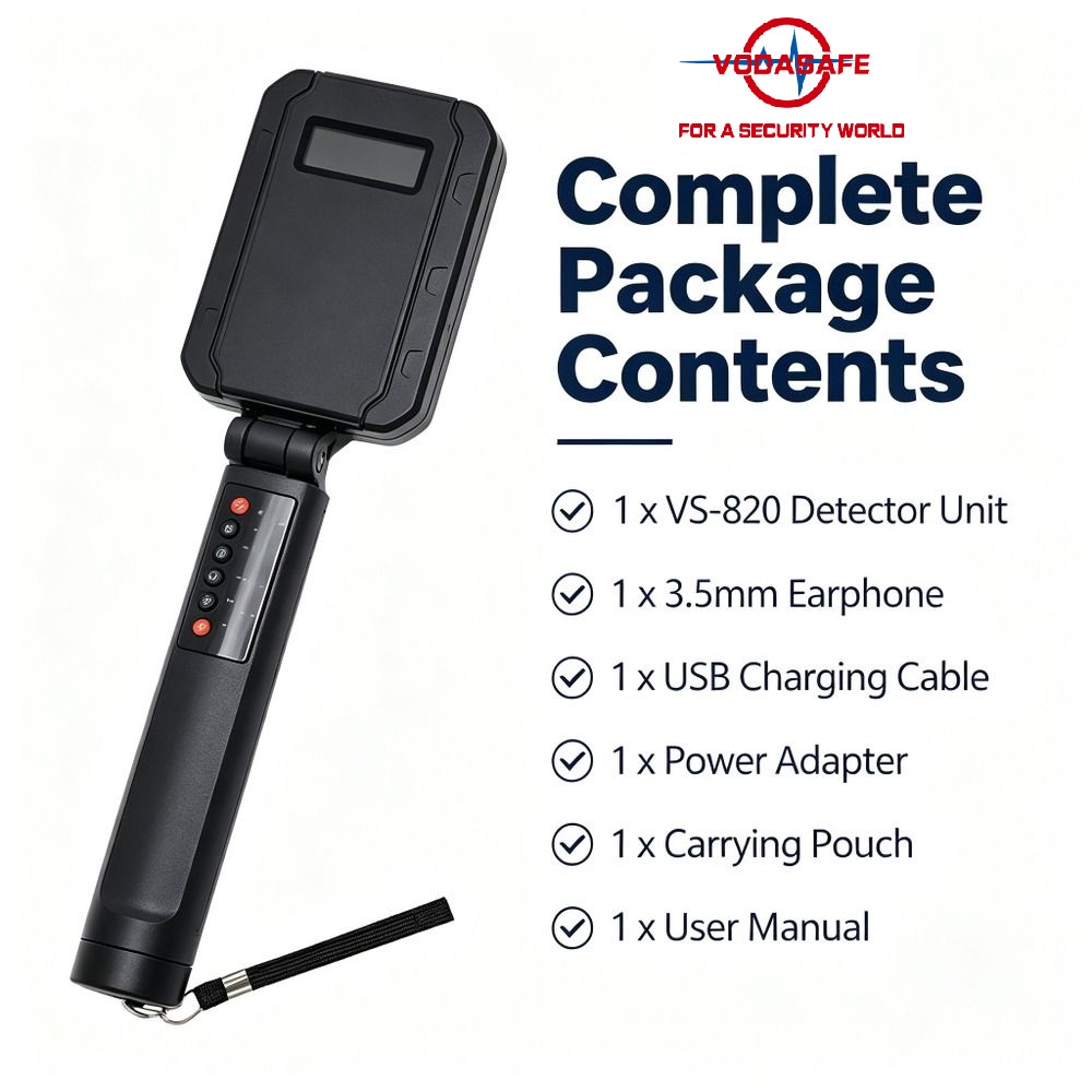 Multi-Alert Hidden Electronic Detector VS-820 from Vodasafe