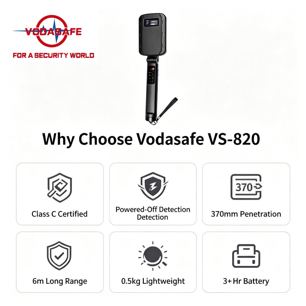 Vodasafe VS-820 Professional Nonlinear Junction Detector Wall Penetrating Hidden Camera Finder