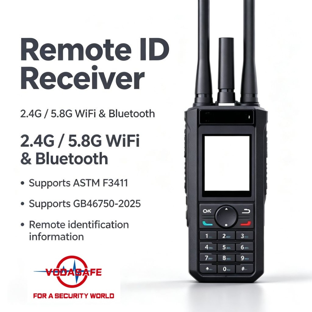 Vodasafe VS-D10 Ultra-Wideband UAV Detector | 300MHz-13.4GHz Portable RF Spectrum Analyzer